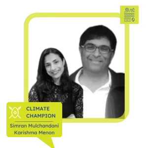 Climate Champion Simran Mulchandani Karishma Menon Ranjeet
